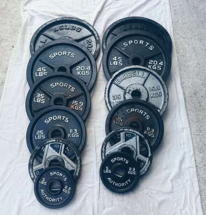 330lbs Plated Weights