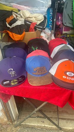 Lot of 6 Mixed Baseball Caps