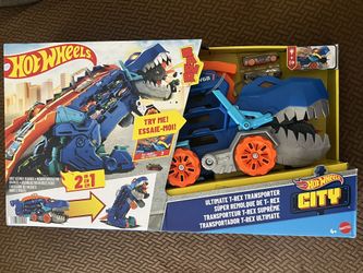 Hot Wheels City Ultimate T-Rex Transporter Toy 