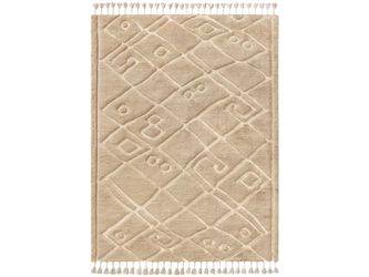 RESTORATION HARDWARE Noria Wheat 9’x12′ Hand Knotted Wool Rug