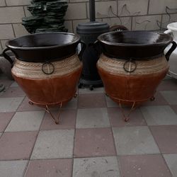 New Flower Pots Made Out Of Clay 