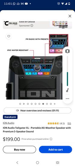 ION Audio Tailgater XL Portable Speaker