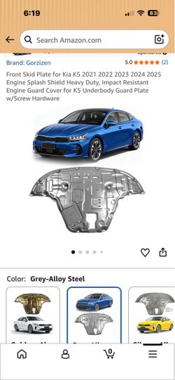 Engine splash shield for KIA K5 2021-2025