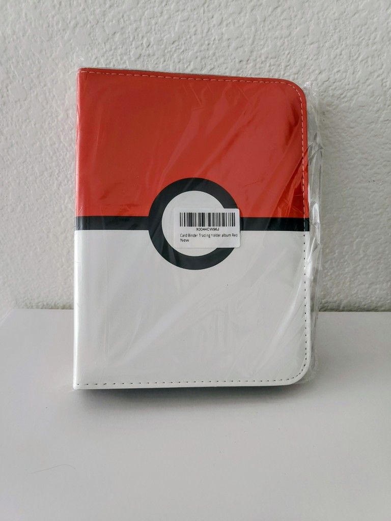 Pokemon Card Binder 4 Pocket, Trading Card Holder Fits 400 Cards With 50 Removable Sleeves, Portable Collection Card Album, Credit Card book With Zip