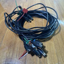 Lot of 7 MIDI Cables 6.5ft 5-Pin DIN Male to Male – Keyboard Synth Drum Machine