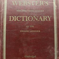 Webster’s New Twentieth Century Dictionary Of The English Language - 1953 Edition Unabridged 