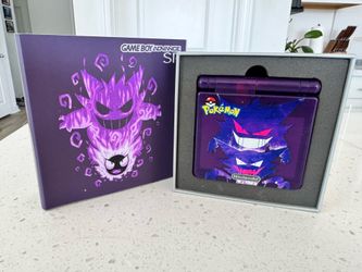 Gameboy Advance SP • Custom Modded Gengar Edition • TRADE INS WELCOME