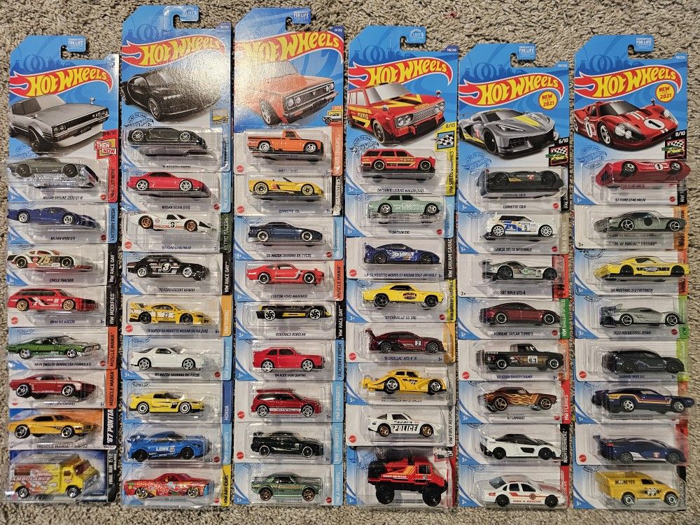 HOT WHEELS Cars Trucks LOT Nissan TOYOTA Mazda JDM Datsun FORD Mustang 