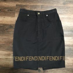 Fendi Jean Skirt