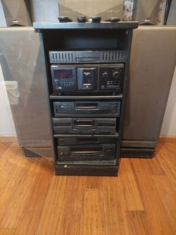 Old Stereo And A Landscape Tools