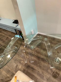 3 Set Glass Coffee Tables