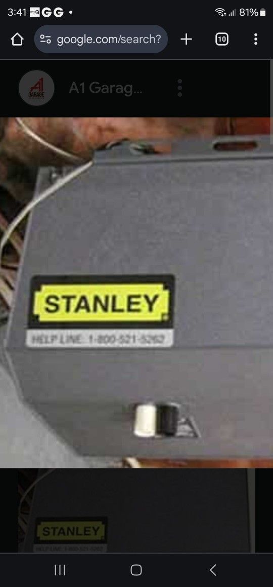 Stanley Garage Door Opener