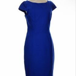 WHBM Elegant Stretch Blue Dress Women’s Size 10 / M