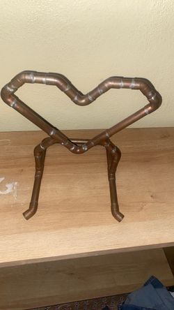 copper soldered plumbing heart custom