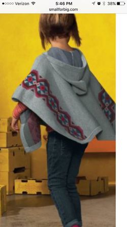 Tea Collection Poncho, top, and leggings size 8