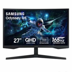 Samsung 27" Odyssey G55C QHD 165Hz 1ms Curved Gaming Monitor