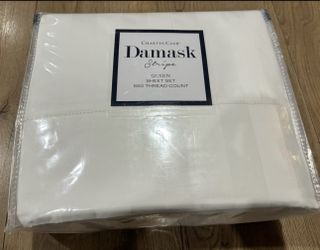 1.5" Stripe 550 Thread Count 100% Cotton 4Pc Sheet Set Queen, Brand Charter-Club