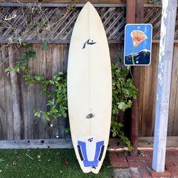 6’2 Rusty Piranha Surfboard Surf Board Fish (not Channel Islands Lost Firewire Machado Twin Fin Midlength Mid Length Egg Hybrid Js Pyzel) 