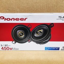 Pioneer Car Speakers Set A-Series 3 1/2" 2-Way Coaxial Speaker System 450 Watts TS-A879 🚨 Payment Options Available 🚨 No Credit Needed 🚨 