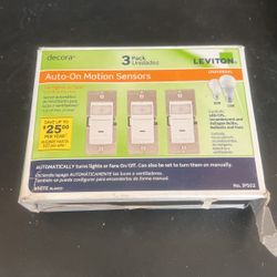 Leviton Decora Auto-On Motion Sensors