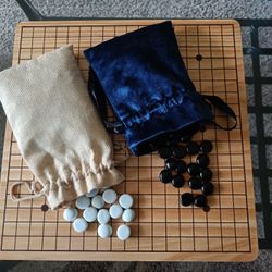 Moving Sale- GO Game Set Wooden Game Board