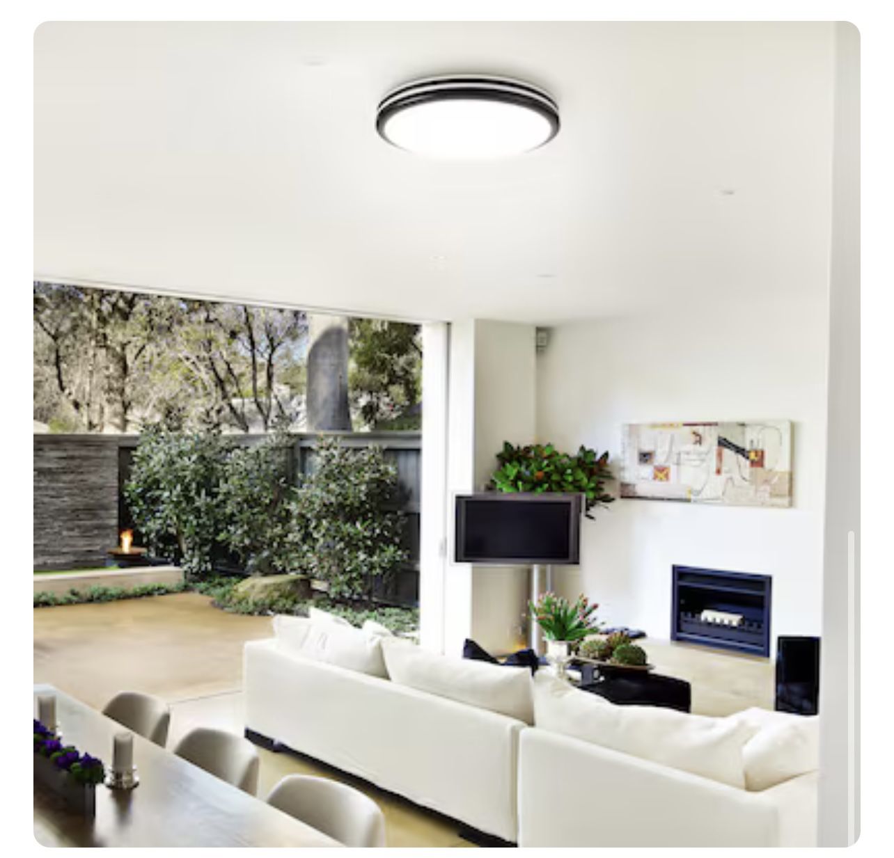 Allen And Roth - Temperature Adjustable Flush Mount Light - Dimmable