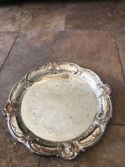 Silver plate tray