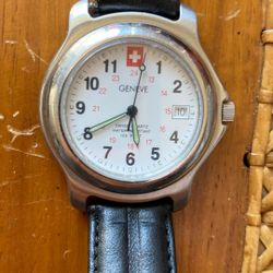Geneve Swiss Quartz Watch Water Resistant 165ft