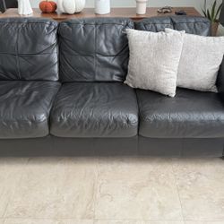 Black Leather Couch