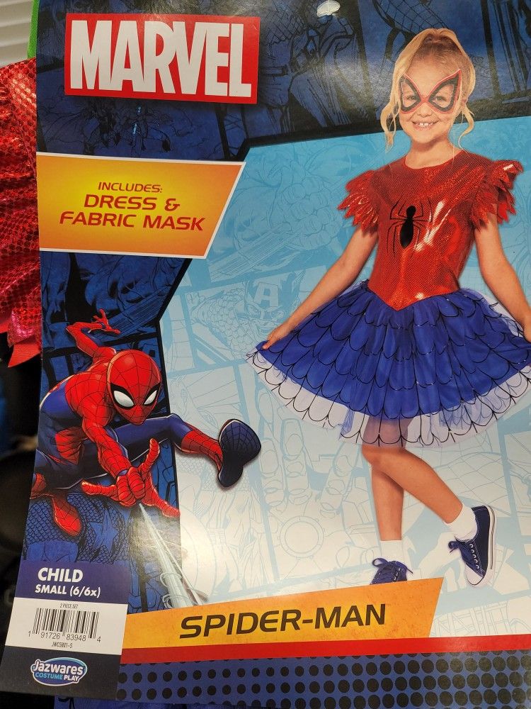 Girls Spiderman halloween costume costume 6/6X