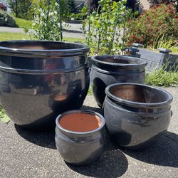 Brand New Glazed Ceramic Flower Garden Planter Pots. $10-$120 Each.