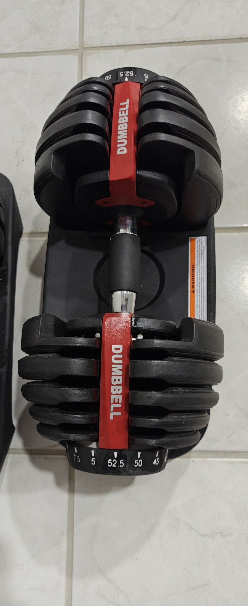 dumbbell Set 52.5 Lbs max