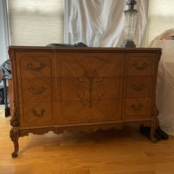 Vintage Dresser, Bed Frame And Night Tables  (Wood)