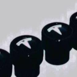 4x Tesla Tire Valve Cap Stem Cover