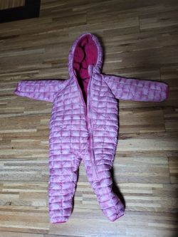 SNOZU GIRL'S 24 - 36 MONTH FLEECE LINED SNOWSUIT...WORN 2X