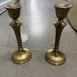 brass candlestick holders 