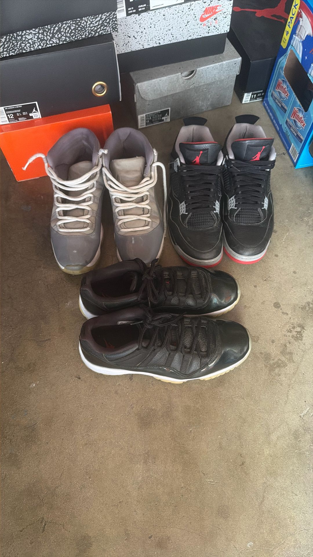 Jordan 11 - Cool Grey. Jordan 4 Sz 11