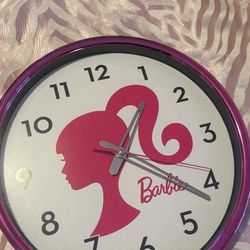 Barbie clock