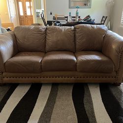 Real Leather Sofa Set 