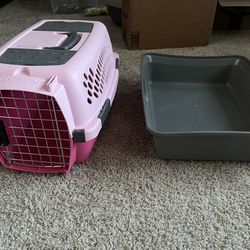 Cat Carrier And Litter Box