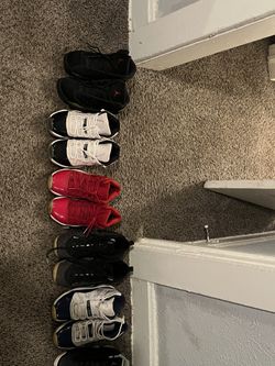 6 Pairs Of Jordans One Pair Of Foams