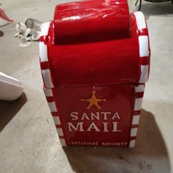 Santa Mailbox Cookie Jar
