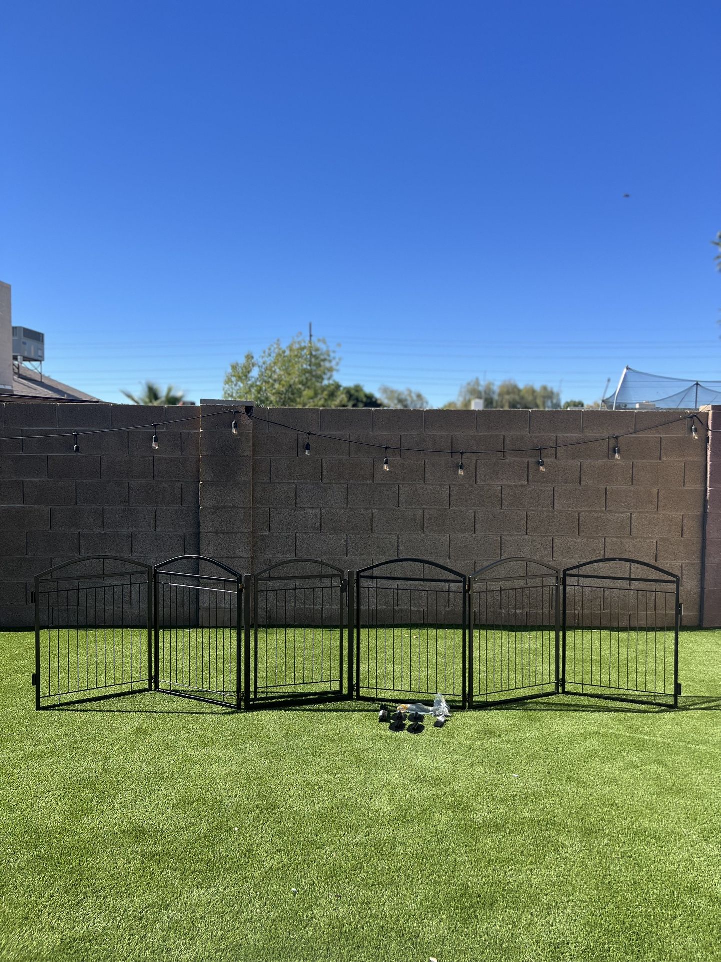 Paulmele 6 Panel Extra wide Freestanding Pet Gate (35th Ave & Bell Rd)