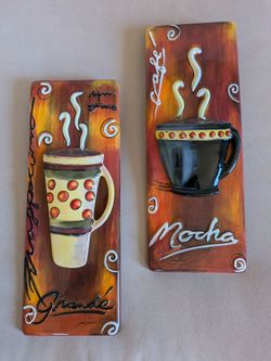 Coffee lover wall plaques