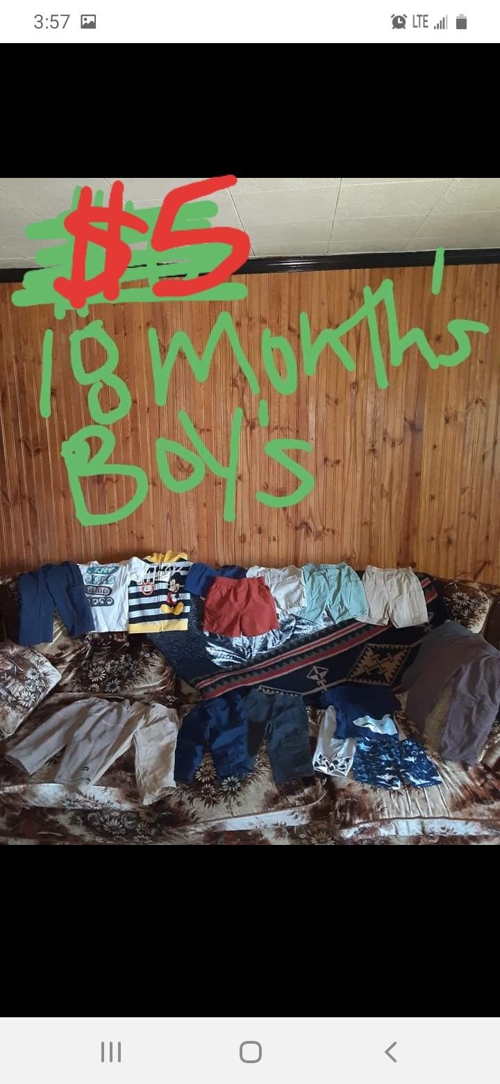 Boys 18 months clothing lot good condition