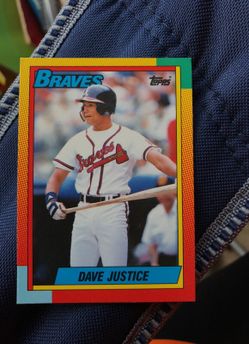 Dave Justice baseball card topps 48T