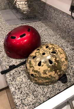 2 helmets $5