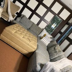 4’square Faux Leather Storage Ottoman