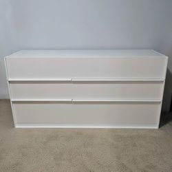 Rove Concepts Hunter glossy white lacquer finish wide body 60" dresser