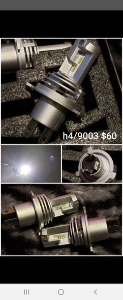 9003/h4 led bulbs hi/lo beams 6000k white! New